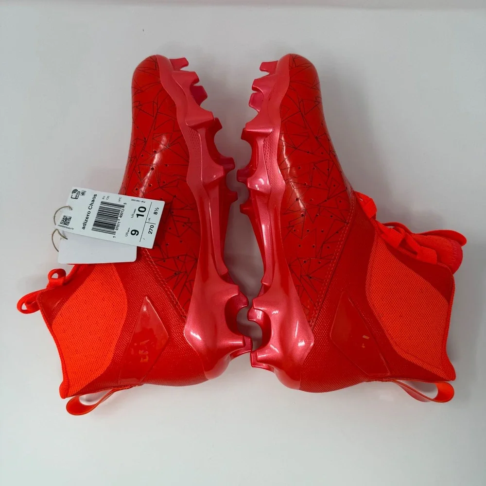 Adidas‎ Adizero Chaos Mens Size 9 Football Cleats Red White IF9717 NEW